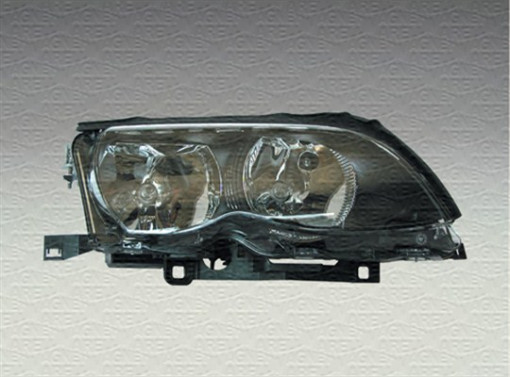 Far Stanga (halogen, H7/H7, electric, cu motor, bec, culoare insertie: negru) potrivit BMW 3 (E46) -09.06