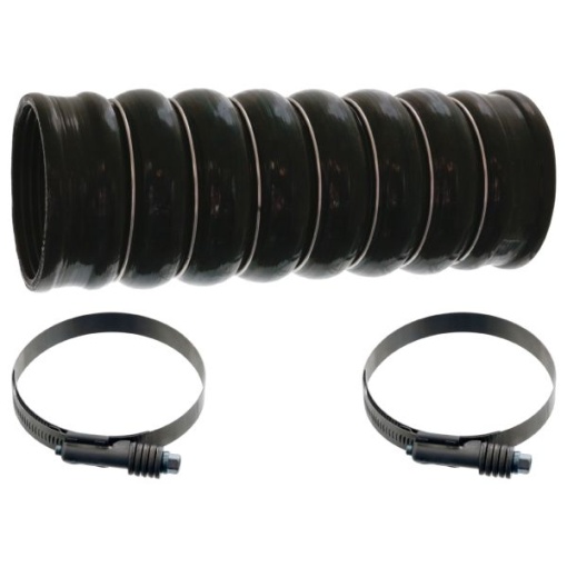 Furtun Intercooler (85mm/91mmx270mm, negru, cu cleme) potrivit MERCEDES ACTROS MP4 / MP5, ANTOS, AROCS, ATEGO 3, CITARO 2, ECONIC 2, INTEGRO (O 550), INTOURO 471.943-OM936.974 07.11- - Img 1