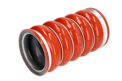 Furtun Intercooler (Partea de admisie, 81mm/98mmx185mm, rosu, siliciu) potrivit SCANIA 4, 4 BUS, G I, P I, P,G,R,T, R I, T DC11.01-OSC11.03 05.95-