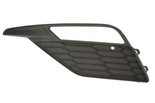 Grila bara Dreapta FR, cu locas proiector, plastic, negru potrivit SEAT LEON, LEON SC, LEON ST, LEON ST/combi 09.12-08.20 11.16-