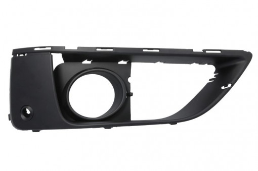 Grila bara fata dreapta cu locas lampa ceata, cu locas senzor parcare, plastic, negru, LUXURY potrivit BMW 2 Active Tourer F45, F46, 2 Gran Tourer F46 09.14-12.18