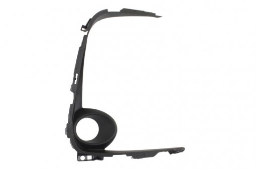 Grila bara fata dreapta cu locas lampa ceata, plastic, negru potrivit TOYOTA COROLLA SDN E21 03.19-05.22
