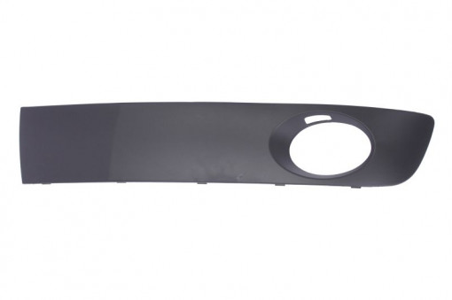 Grila bara Stanga cu locas proiector, plastic, negru potrivit VW MULTIVAN T5, TRANSPORTER T5 04.03-08.15 01.09-03.15