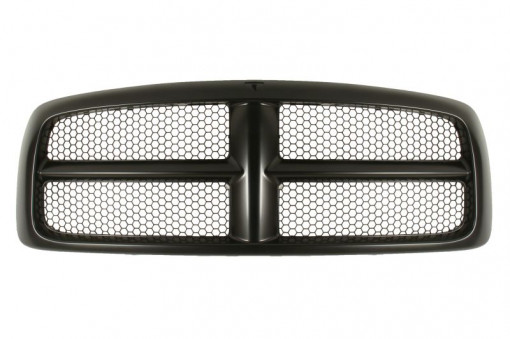 Grila radiator (cu linii cromate, negru lucios) potrivit DODGE RAM 1500, RAM 2500 3.7-8.0 01.93- 01.02-02.05