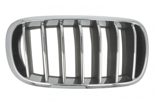 Grila radiator Dreapta (PURE EXCELLENCE, crom/negru) potrivit BMW X5 (F15, F85), X6 (F16, F86) 2.0D-4.4 08.13-07.19