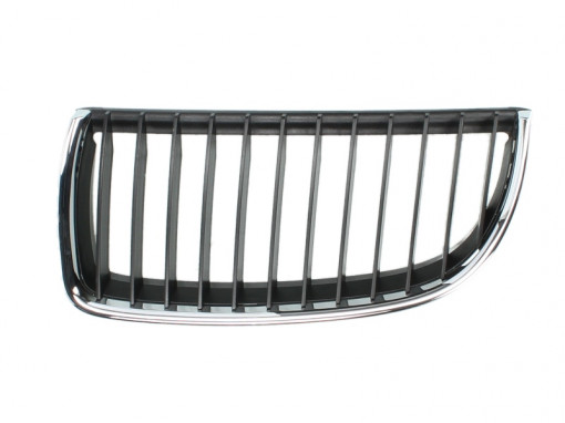 Grila radiator Stanga (crom/negru) potrivit BMW 3 (E90), 3 (E91) 1.6-4.0 12.04-12.12 -08.08 - Img 1