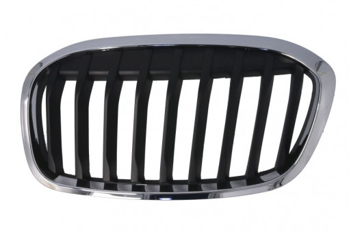 Grila radiator stanga (rama crom, negru-matt) potrivit BMW 2 Active Tourer F45, F46 01.18- - Img 1