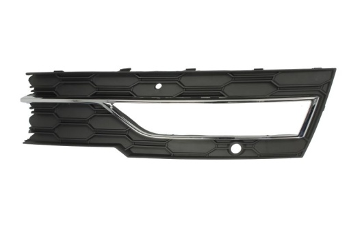 Grila ventilatie bara fata dreapta (cu orificii pentru sipci, cu orificii senzor parcare, plastic, negru) potrivit SKODA OCTAVIA IV 11.19- - Img 1