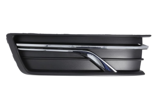Grila ventilatie bara fata stanga (cu dungă acoperită cu crom, plastic, negru/crom) potrivit VW PASSAT B7 FL USA 01.16-12.19