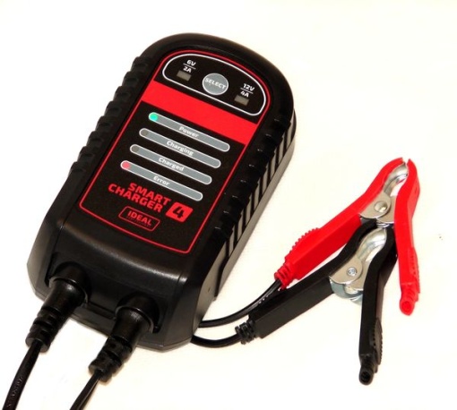 IDEAL - Redresor de curent pt baterii descarcate, curent incarcare 2/4A, tensiune 6/12V, recomandat pentru bateriile cu acid, de tip AGM si cu gel