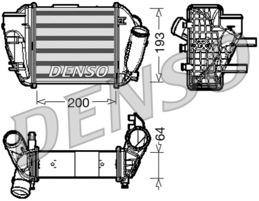 Intercooler potrivit AUDI A4 B6 2.5D 11.00-12.05 - Img 1