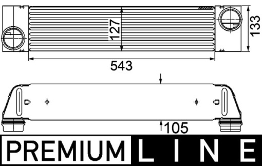 Intercooler potrivit BMW 5 (E60), 5 (E61), 6 (E63), 6 (E64), 7 (E65, E66, E67) 3.0D 06.02-12.10
