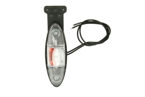 Lumina clarificare dreapta, portocaliu/rosu/alb, LED, inaltime 120mm; latime 42mm; adancime 38mm, în relief, lungime cablu 350mm, cu cuier, 12/24V (drept în relief)