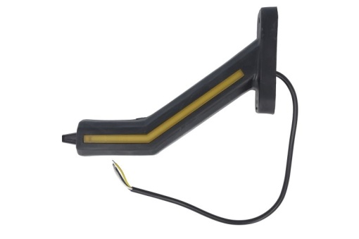 Lumina clarificare dreapta, portocaliu/rosu/alb, LED, suprafata, lungime cablu 400mm, cu brat lung, 12/24V (cu functie de semnalizator spate, IP6K9K) - Img 1
