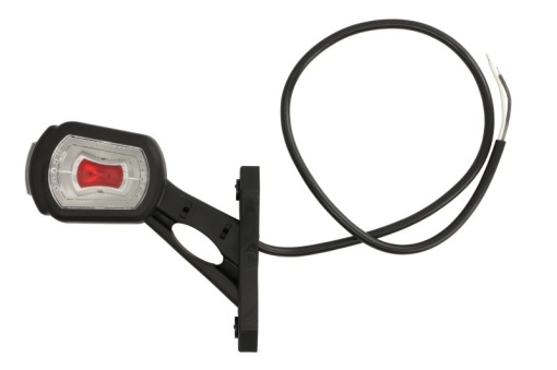 Lumina clarificare stanga, portocaliu/rosu/alb, LED, suprafata, lungime cablu 500mm, brat scurt, 12/24V (compatibil cu senzorul de marșarier)