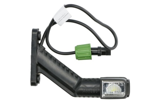 Lumina delimitare dreapta; SUPERPOINT IV, portocaliu/rosu/alb, LED lungime cablu 500mm, pe brațul lung, 12/24V (conector: ASS2, SUPERPOINT IV)