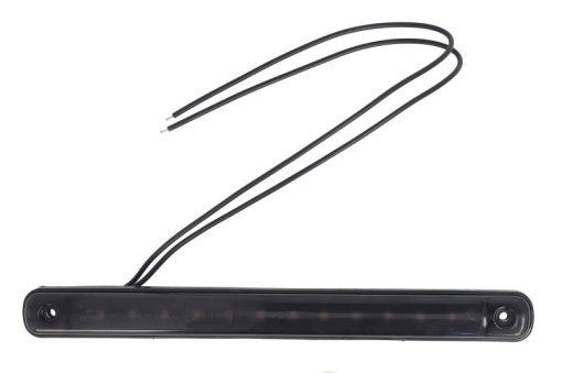 Lumina delimitare stanga/dreapta, forma: dreptunghiular, portocaliu/fumuriu, LED, inaltime 20,5mm; adancime 10,4mm lungime cablu 240mm, 12/24V (IP6K9K)