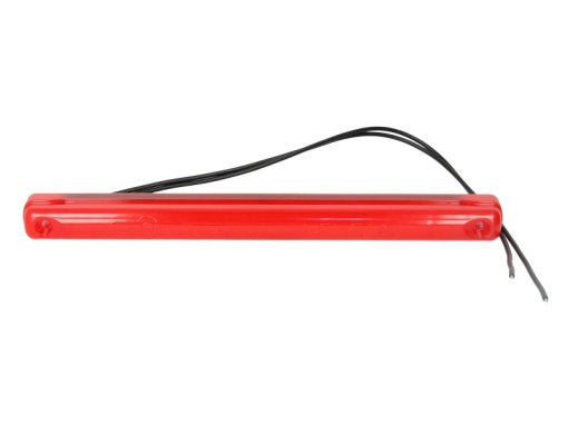 Lumina delimitare stanga/dreapta, forma: dreptunghiular, rosu, LED, inaltime 20,5mm; latime 237mm; adancime 22mm lungime cablu 380mm, 10/24V