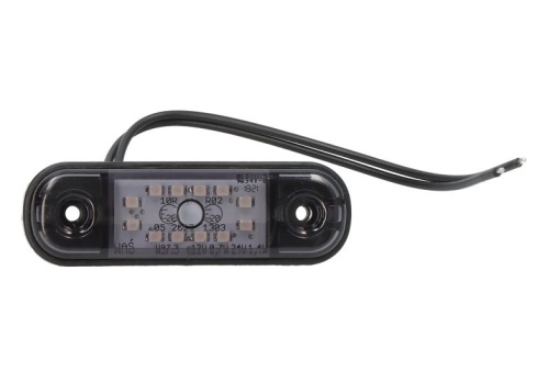 Lumina delimitare stanga/dreapta, forma: oval, rosu/fumuriu, LED, inaltime 24,2mm; latime 83,8mm; adancime 10,4mm lungime cablu 230mm, 12/24V (IP66/IP68)