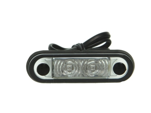 Lumina delimitare stanga/dreapta, rosu, LED, inaltime 25,9mm; latime 79mm lungime cablu 500mm, 12/24V
