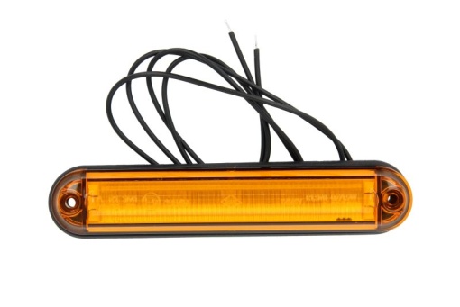 Lumina delimitare stanga/dreapta; SLIM, portocaliu, 6 LED, inaltime 15,5mm; latime 135mm; adancime 27mm lungime cablu 500mm, 12/24V (SLIM)