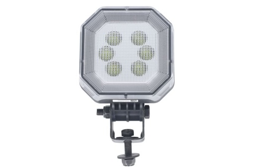 Lumina lucru (LED, 12/24V, 8W, 800lm, numar diode: 6, inaltime: 98mm, latime: 98mm, adancime: 53mm, 2 pin socket; lumina dispersata)