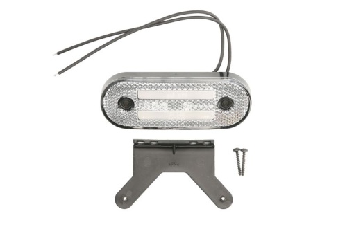 Lumini clarificare stanga/dreapta, alb, LED, inaltime 41mm; latime 115mm; adancime 20mm, în relief, lungime cablu 220mm, cu cuier, 12/24V