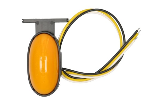 Lumini clarificare stanga/dreapta, forma: oval, portocaliu, LED, inaltime 75mm; latime 39,5mm; adancime 31mm, în relief, lungime cablu 380mm, cu cuier, 12/24V (tip: neon; cu functie de semnalizator lateral, IP6K9K)