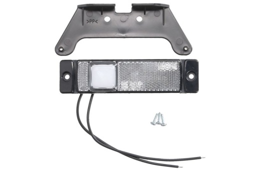 Lumini clarificare stanga/dreapta; SLIM, alb, LED, inaltime 32mm; latime 130mm; adancime 12,5mm, în relief, lungime cablu 210mm, cu cuier, 12/24V (tip: neon, SLIM)