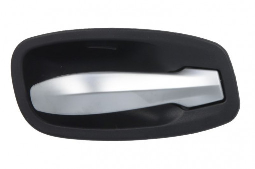 Maner usa Fata/Spate Dreapta (interior, argintiu/negru) potrivit BMW 5 (E60), 5 (E61) 2.0-5.0 09.02-12.10