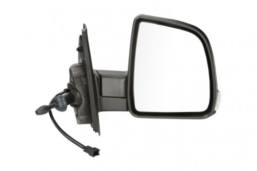 Oglinda laterala Dreapta mecanic, crom, cu senzor de temperatura potrivit OPEL COMBO TOUR, COMBO/MINIVAN