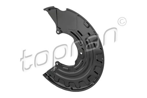 Protectie stropire disc frana Fata Stanga diametru 312/340/345mm potrivit AUDI A3, TT; SEAT LEON; SKODA SUPERB II; VW CC B7, EOS, GOLF V, GOLF VI, JETTA III, PASSAT B6 1.2-3.6 05.03-11.17