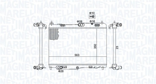 Radiator motor (Automat/Manual) potrivit FORD B-MAX, ECOSPORT, FIESTA VI, TOURNEO COURIER B460, TRANSIT COURIER B460, TRANSIT COURIER B460/MINIVAN 1.4D-1.6D