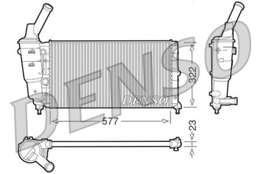 Radiator motor (Automat/Manual) potrivit MERCEDES C (CL203), C T-MODEL (S203), C (W203), CLC (CL203), CLK (A209), CLK (C209), SLK (R171) 1.6-6.2