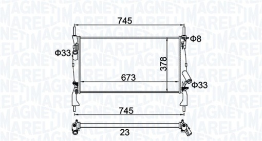 Radiator motor (Manual) potrivit FORD TRANSIT, TRANSIT TOURNEO 2.2D-2.4D