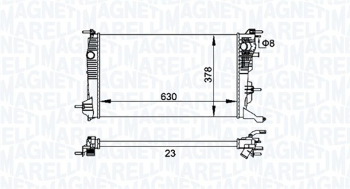 Radiator motor (Manual) potrivit RENAULT GRAND SCENIC III, MEGANE, MEGANE III, SCENIC III 1.2/1.4/1.5D