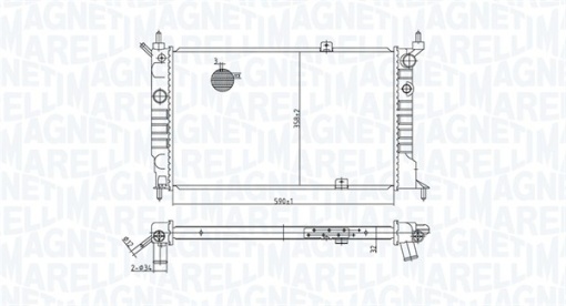 Radiator motor potrivit OPEL ASTRA F, ASTRA F/KOMBI, ASTRA G 1.4-2.0