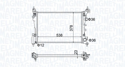 Radiator motor potrivit OPEL CORSA D, CORSA D/HATCHBACK 1.0-1.4LPG