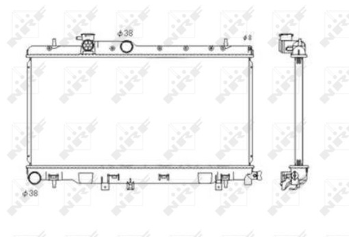 Radiator motor potrivit SUBARU IMPREZA 2.0/2.5