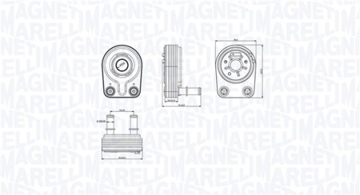Radiator ulei potrivit FIAT DOBLO, DOBLO/MINIVAN, PALIO, PUNTO, PUNTO/HATCHBACK, STRADA 1.9D 09.99- - Img 1
