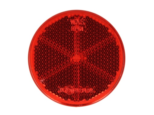 Reflector (rosu, autoadeziv, diametru: 61mm)