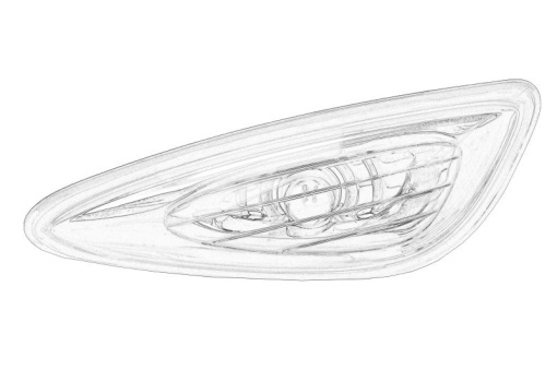 Semnalizator Dreapta (transparent, WY5W) potrivit KIA CEED 1.0/1.4/1.6D 03.18- 06.18-
