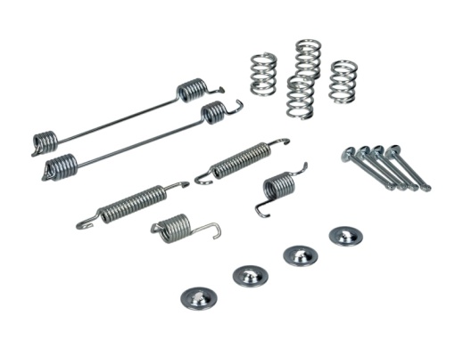 Set accesorii sabot frana (BENDIX) potrivit DACIA SANDERO; FIAT FIORINO, FIORINO/MINIVAN, PUNTO, TEMPRA, TIPO; FORD KA; LANCIA DEDRA, DELTA II, Y; PEUGEOT 206, 206+ 1.0ALK-2.0D 07.87-