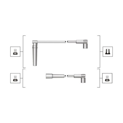 Set cablaj aprindere potrivit DAEWOO ESPERO, NEXIA 1.5 10.93-06.99