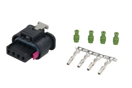 Stecher, numar pini: 4, Kit reparare, potrivit AUDI; SEAT; SKODA; VW potrivit IVECO DAILY VI; ABARTH 500 / 595 / 695; FIAT 500, DUCATO, PANDA 08.06-