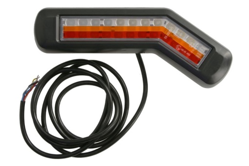 Stop spate dreapta (LED, 12/24V, cu intermitent, cu lumina de ceata, lumina de marșarier, cu lumina stop, lumini parcare, fara reflector, lungimea cablu : 0,2m, 269x109/62x47,7mm)