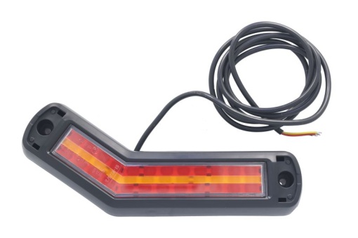 Stop spate dreapta (LED, 12/24V, cu intermitent, cu lumina stop, lumini parcare, fara reflector, lungimea cablu : 0,2m, 269x109/62x47,7mm)