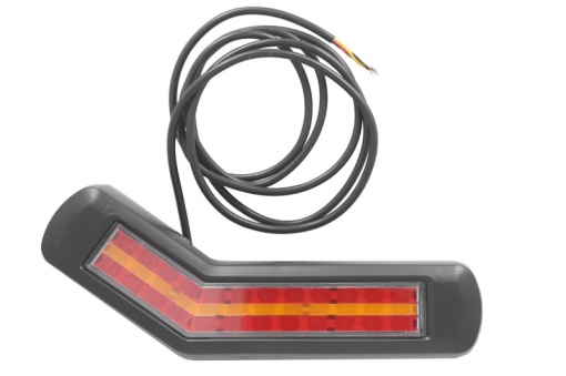 Stop spate dreapta (LED, 12/24V, cu intermitent, cu lumina stop, lumini parcare, fara reflector, lungimea cablu : 0,2m, 269x109/62x47,7mm)