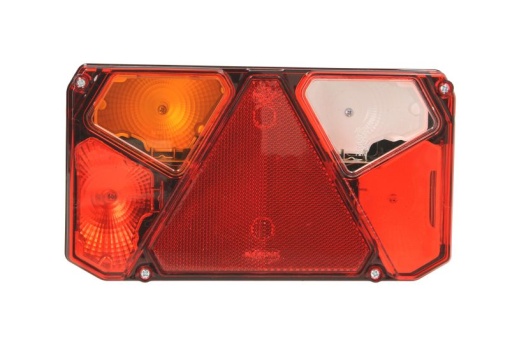 Stop spate stanga (cu intermitent, lumina de marșarier, cu stop, lumina de parcare, cu iluminare placuta, reflector triunghiular)