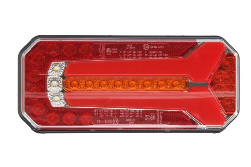 Stop spate stanga/dreapta (LED, 12/24V, cu intermitent, cu lumini ceata, lumina de marșarier, cu stop, lumina de parcare, reflector, indicator dinamic, conector: WAS 7)